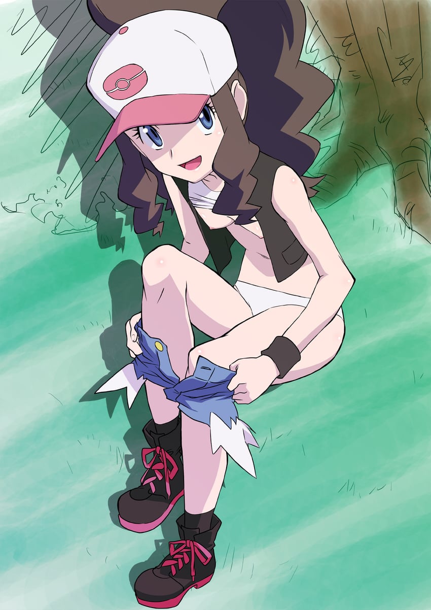 hilda (pokemon and 1 more) drawn by kabashima_yousuke