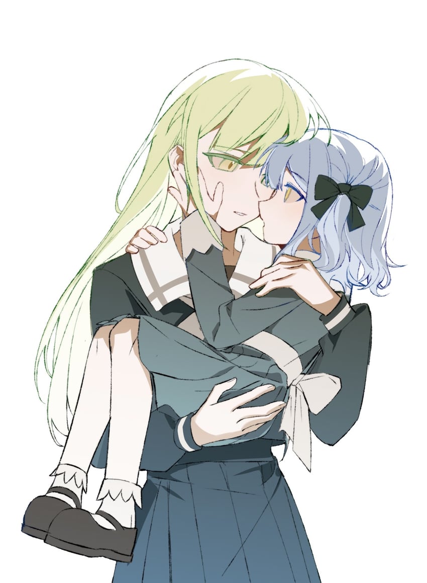 togawa sakiko and wakaba mutsumi (bang dream! and 1 more) drawn by baiyubyy