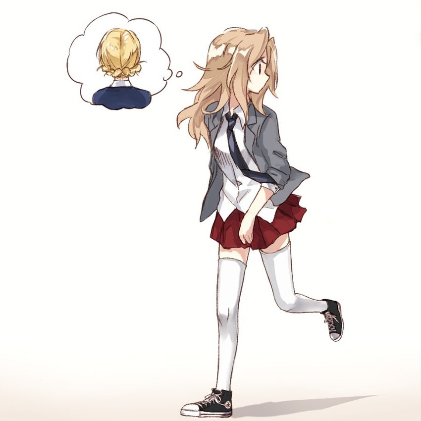 darjeeling and kay (girls und panzer) drawn by yuuyu_(777)
