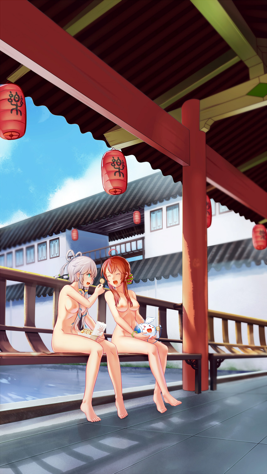 luo tianyi and yuezheng ling (vocaloid and 1 more) drawn by dongqing_zaozigao