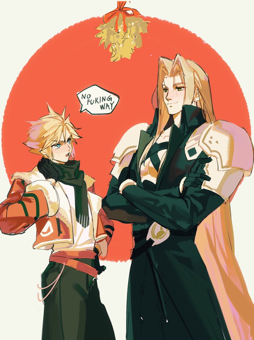 cloud strife and sephiroth (final fantasy and 2 more) drawn by ercqelx8rprduft