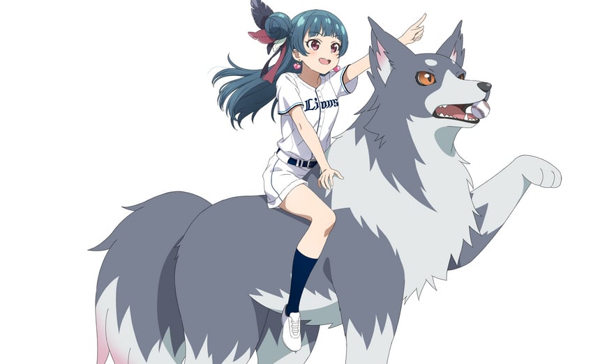 tsushima yoshiko, yohane, and lailaps (love live! and 3 more)