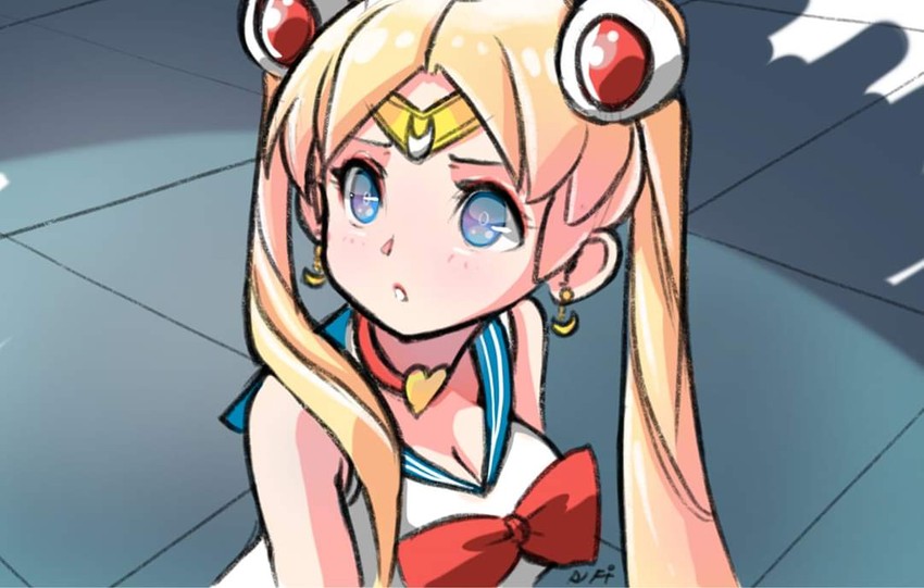 tsukino usagi and sailor moon (bishoujo senshi sailor moon and 1 more) drawn by el_quijote