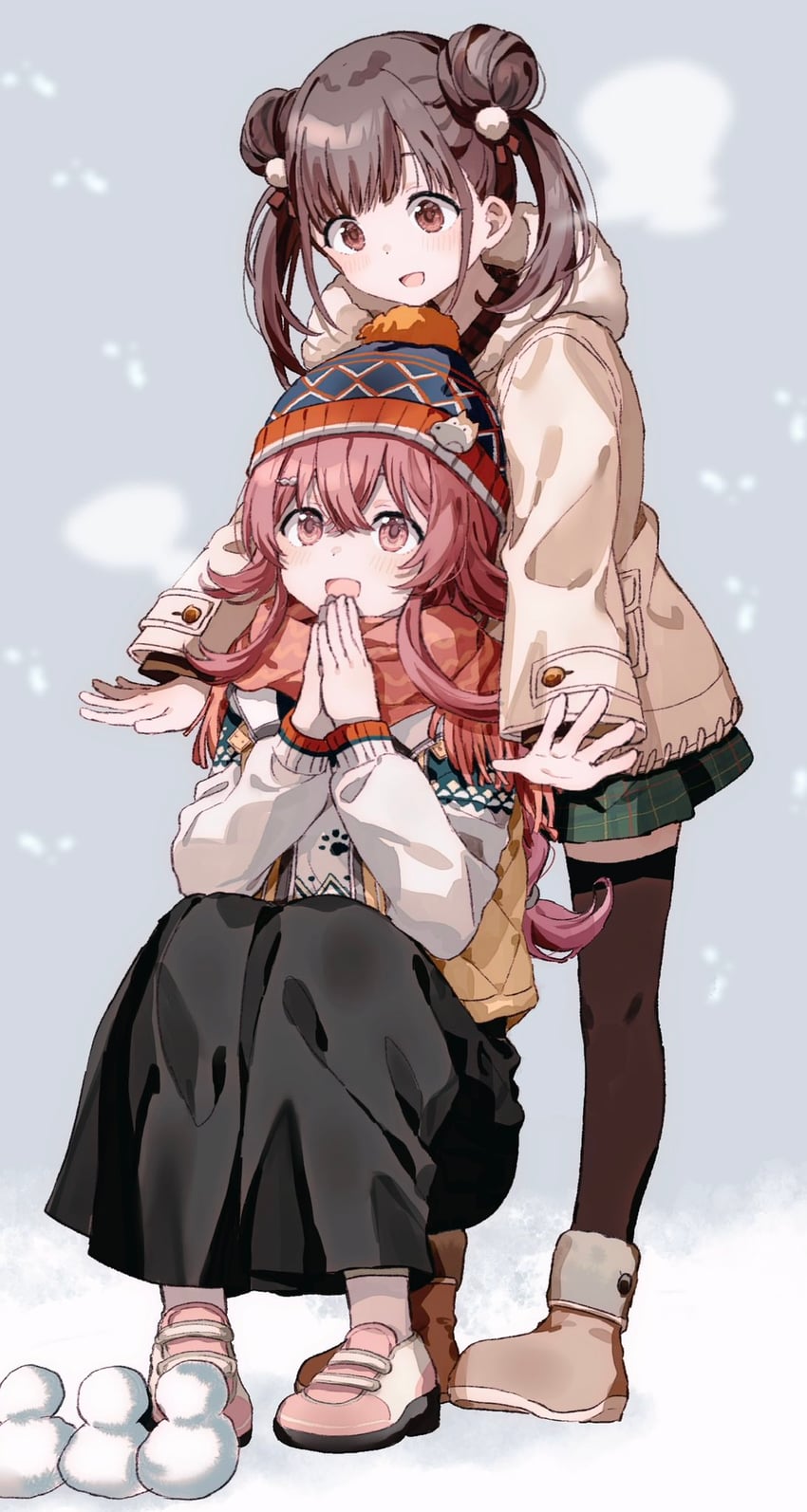 sonoda chiyoko and komiya kaho (idolmaster and 1 more) drawn by migolu