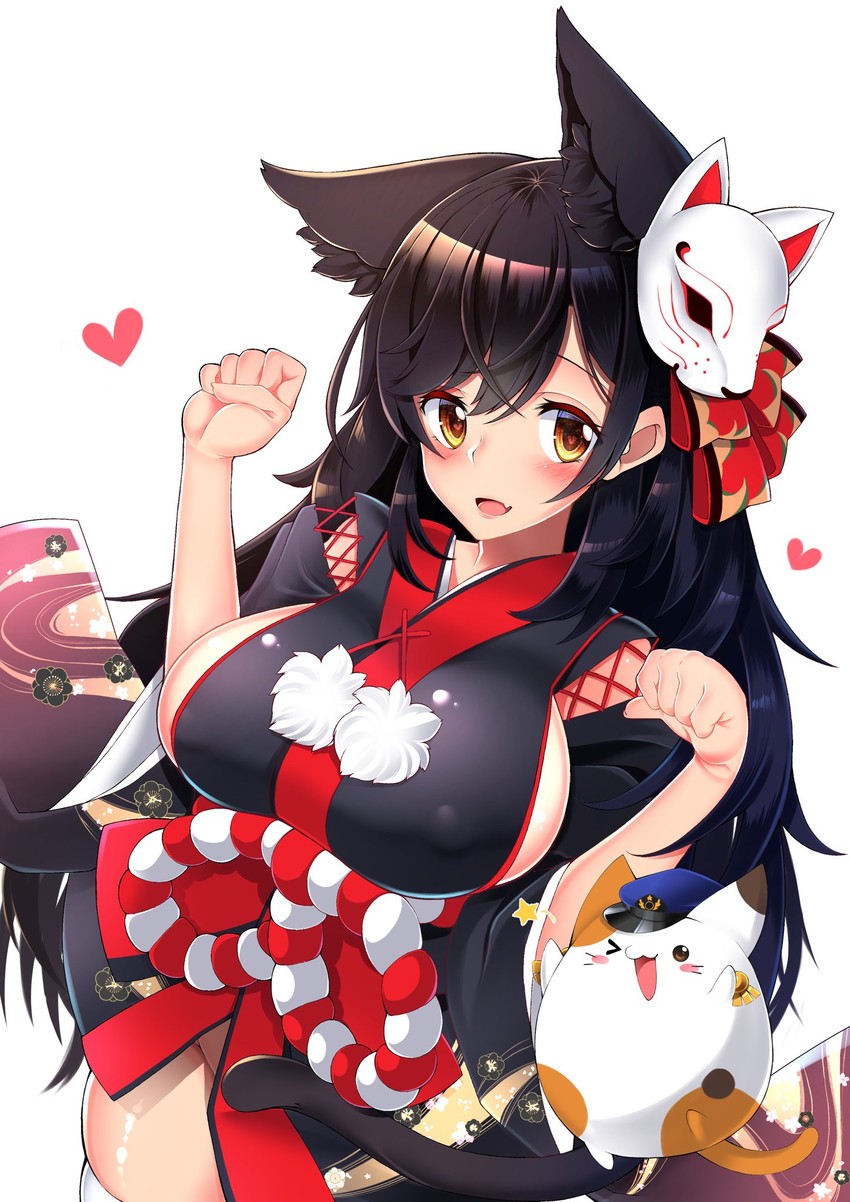 atago, yamashiro, and meowfficer (azur lane) drawn by aruto_(shake_onigiri)