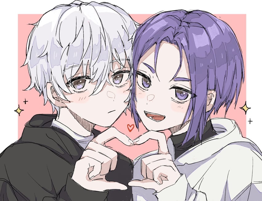 nagi seishirou and mikage reo (blue lock) drawn by ehqh9d