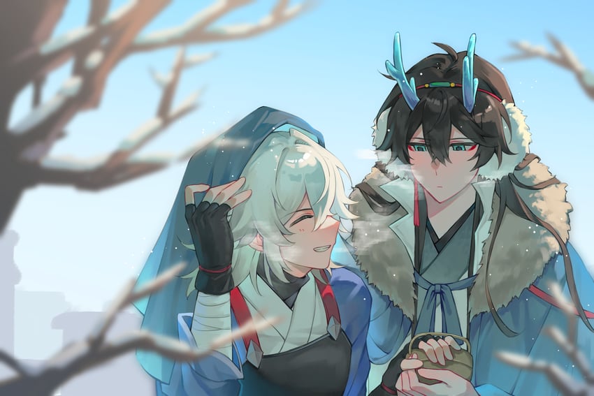 dan heng and jing yuan (honkai and 1 more) drawn by richang_fanchang_buzhengchang