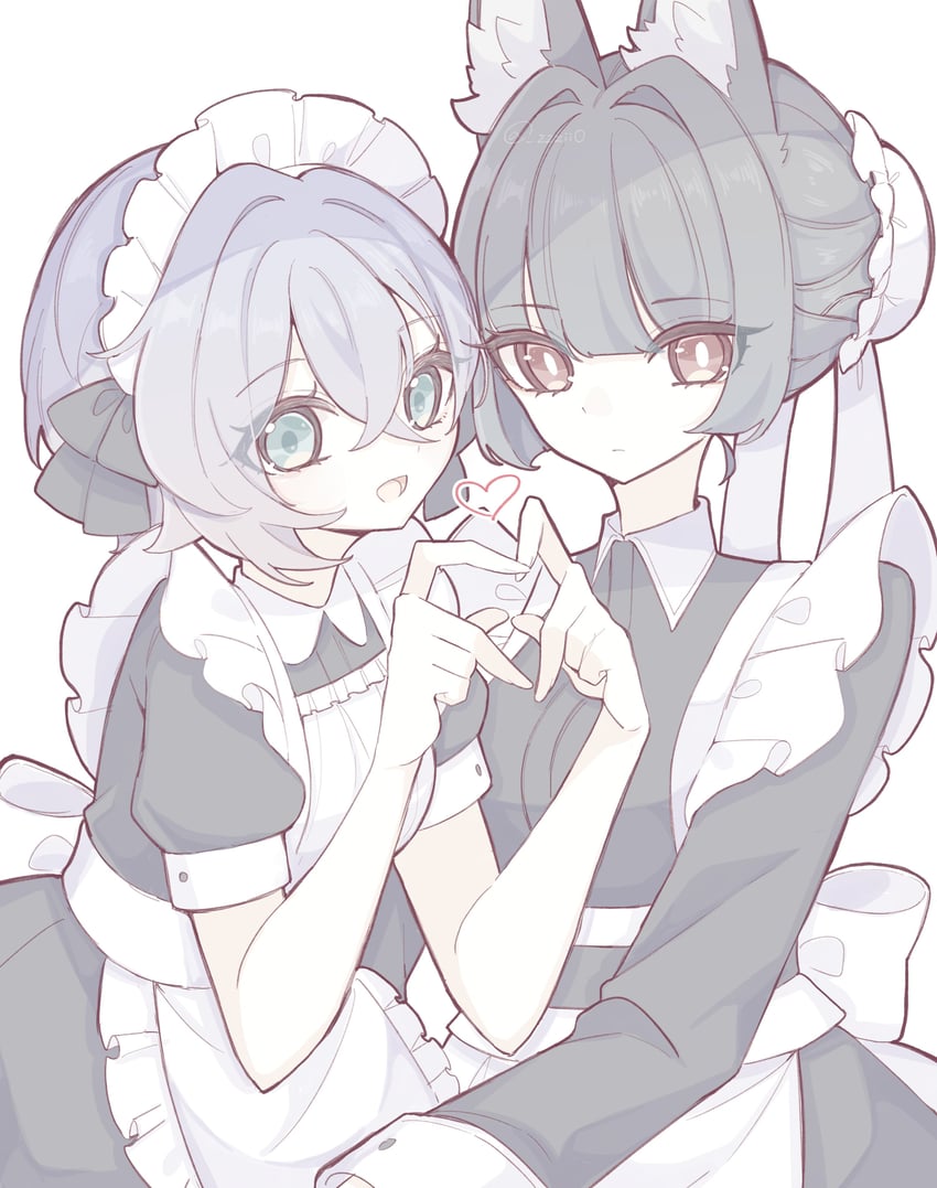 hoshimi miyabi and belle (zenless zone zero) drawn by zzzii0
