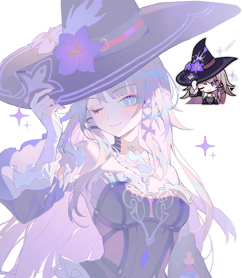 herta and the herta (honkai and 1 more) drawn by luzi/fengli_nanzi