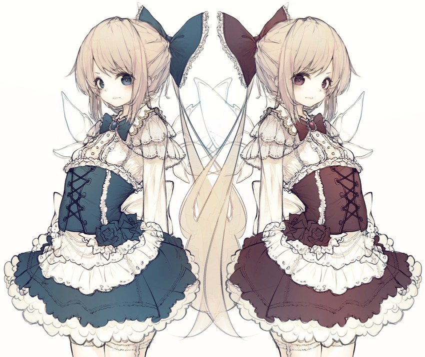 shanghai doll and hourai doll (touhou) drawn by hito_komoru