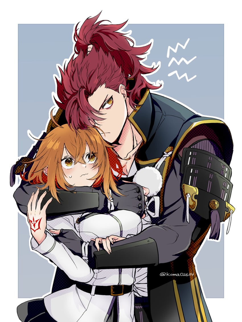 fujimaru ritsuka and mori nagayoshi (fate and 1 more) drawn by koma02634