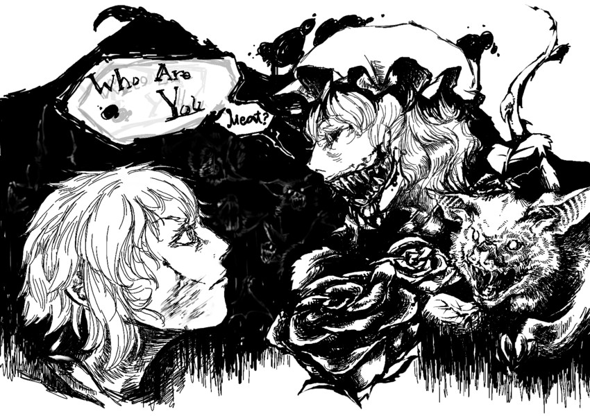 remilia scarlet and izayoi sakuya (touhou) drawn by conacona_(corner_to_corner)