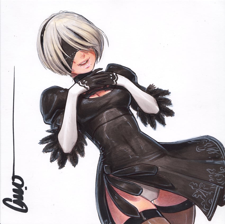2b (nier and 1 more) drawn by omar_dogan