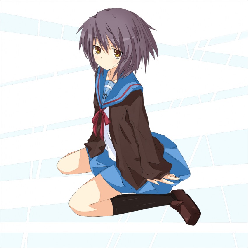 nagato yuki (suzumiya haruhi no yuuutsu) drawn by kitsune_(scaz)