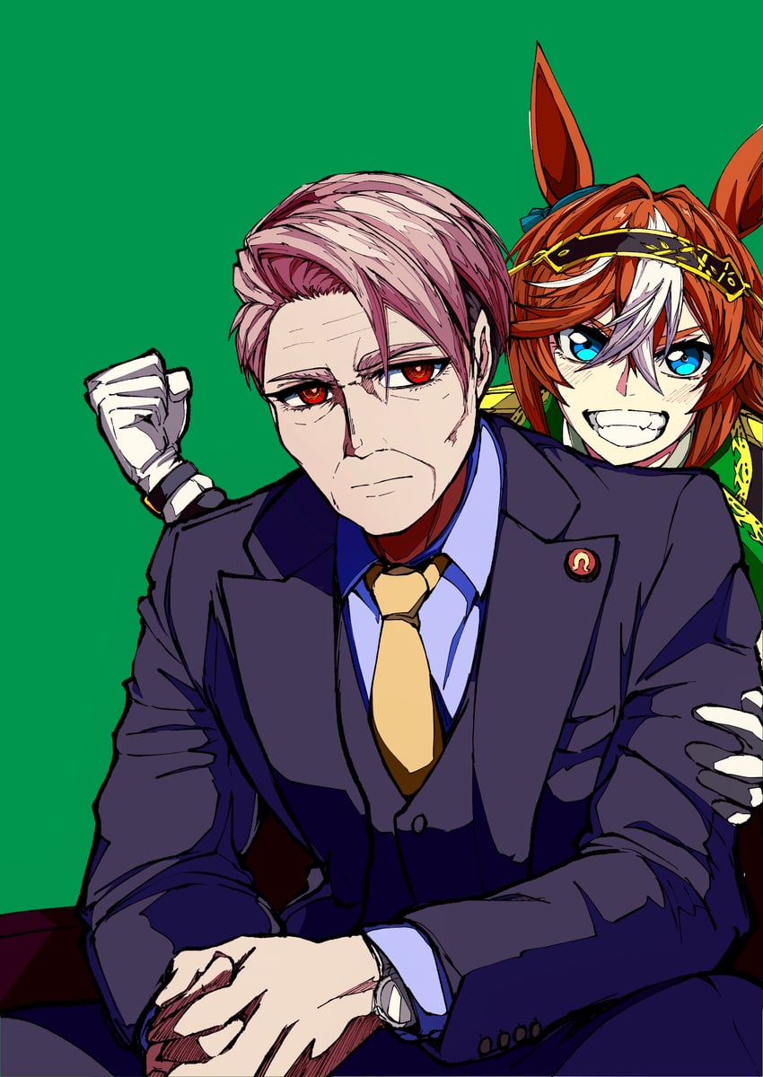 bamboo memory and nase hidehito (umamusume and 1 more) drawn by jose_(joseeidossei)