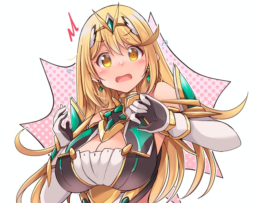 mythra (xenoblade chronicles and 1 more) drawn by kurokaze_no_sora
