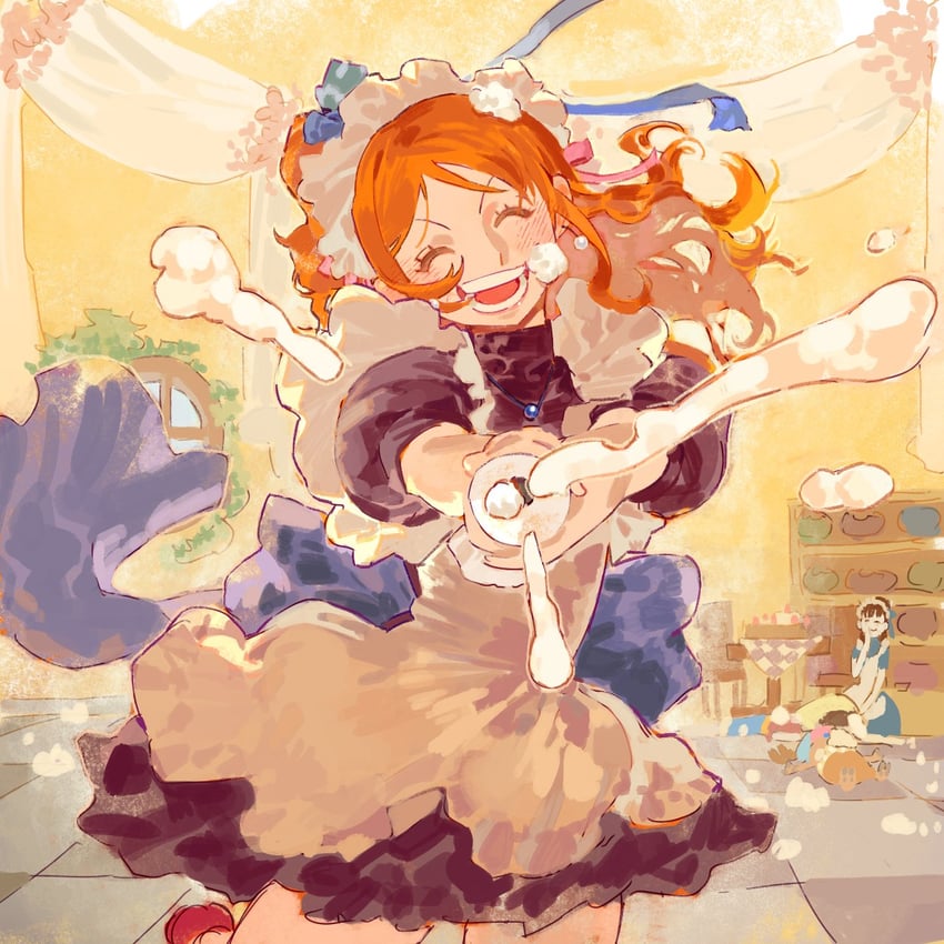 nami, nico robin, and tony tony chopper (one piece) drawn by siyangou49