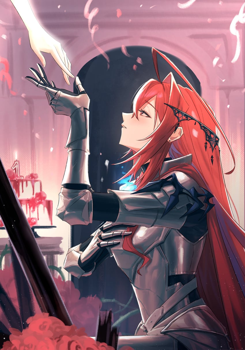 elizabeth rose bloodflame (hololive and 1 more) drawn by elisbian