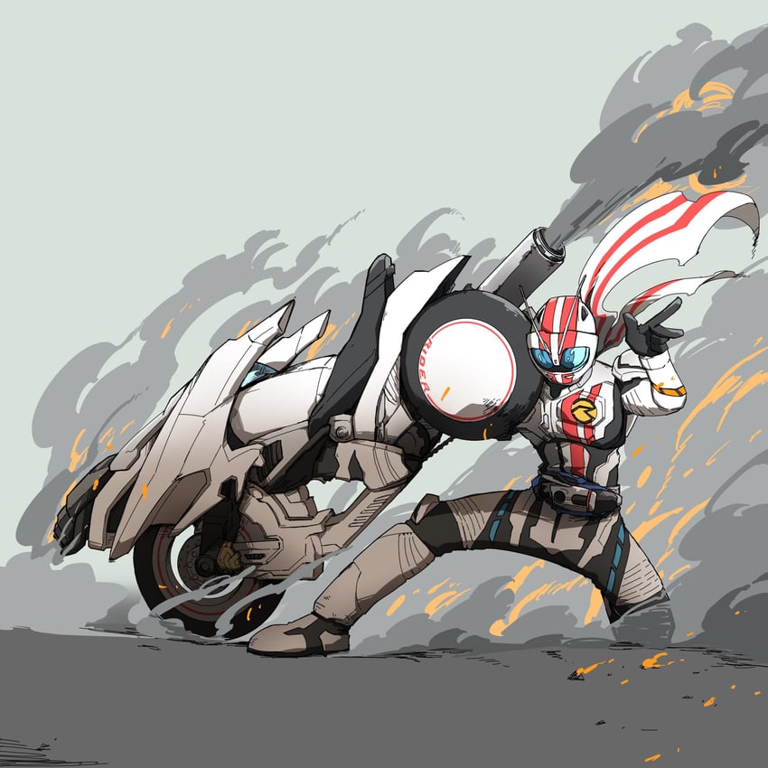 kamen rider mach (kamen rider and 1 more) drawn by naitsupic