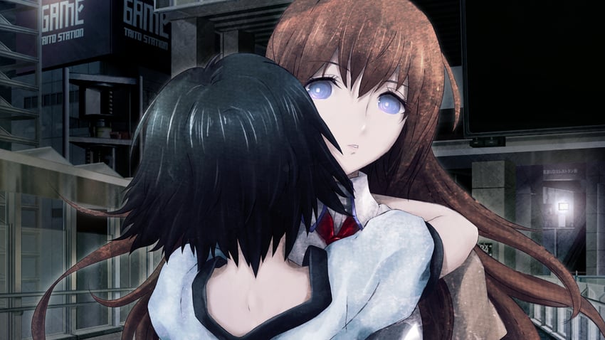 makise kurisu and shiina mayuri (steins;gate) drawn by huke