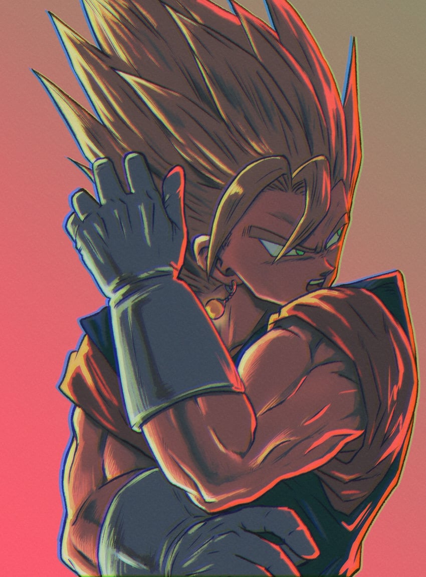 vegetto (dragon ball and 1 more) drawn by alto_(natsusansai)