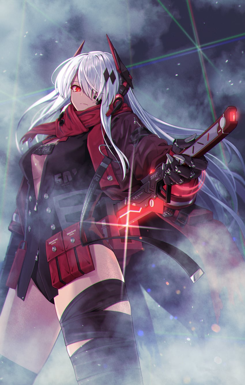 alpha and alpha: crimson abyss (punishing: gray raven) drawn by greenkohgen