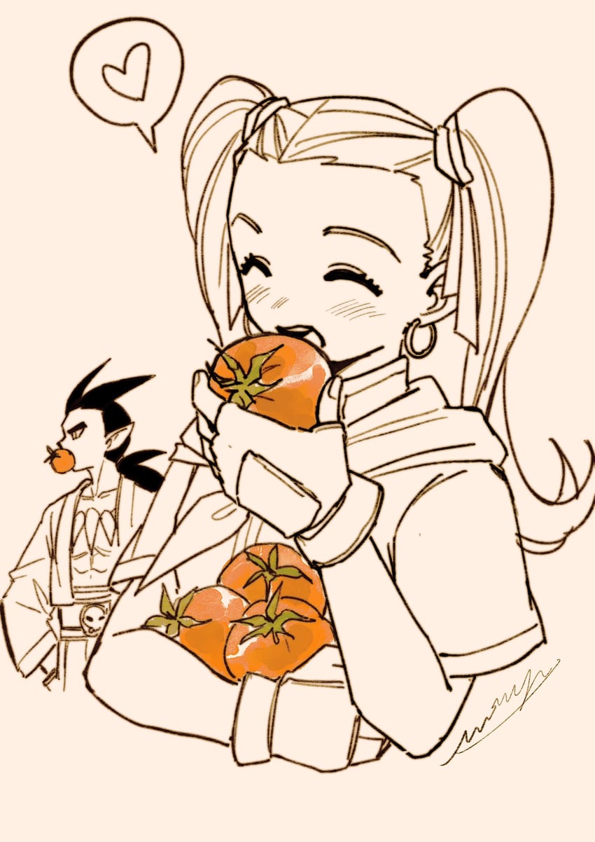 sidoh and female builder (dragon quest and 1 more) drawn by mouyi