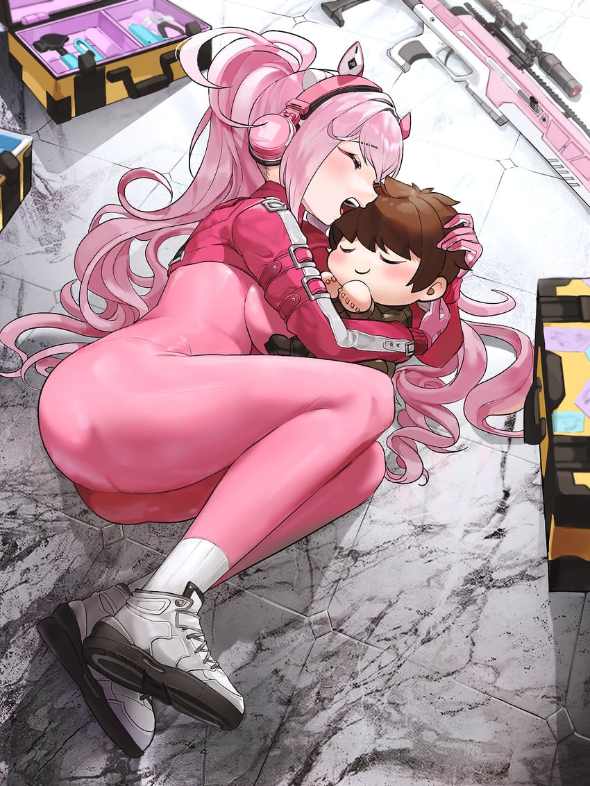 commander and alice (goddess of victory: nikke) drawn by oung69