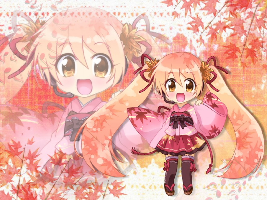 hatsune miku and sakura miku (vocaloid) drawn by gongitsune_(gongitune2)