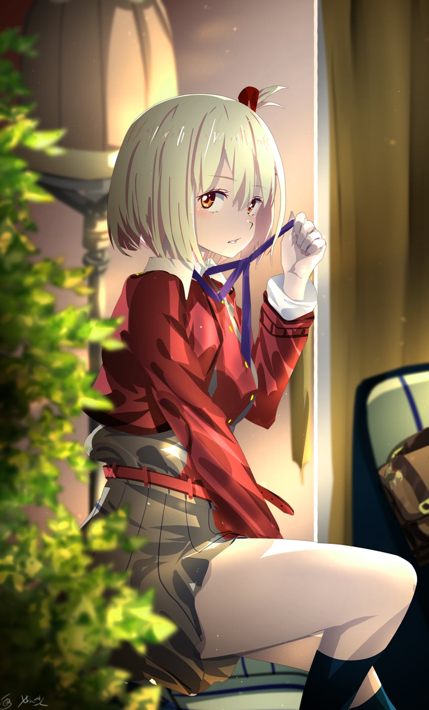 nishikigi chisato (lycoris recoil) drawn by sengoku_chidori