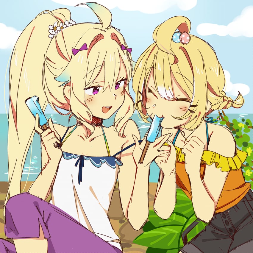 enna alouette and millie parfait (nijisanji and 1 more) drawn by chuu_shiyou