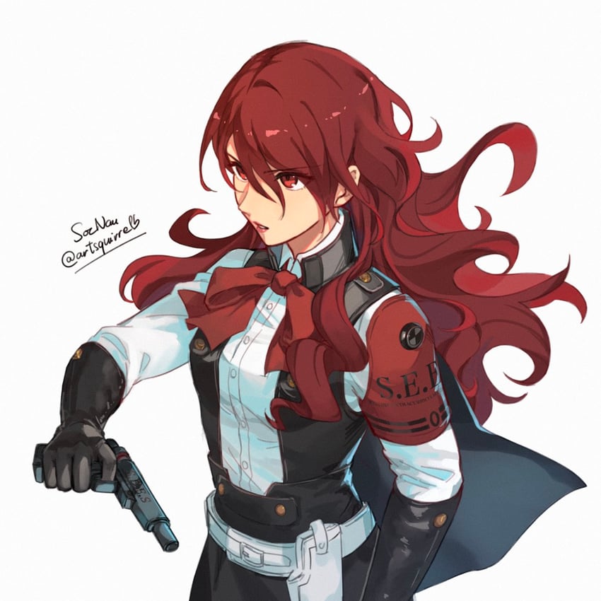 kirijou mitsuru (persona and 2 more) drawn by soc_nau