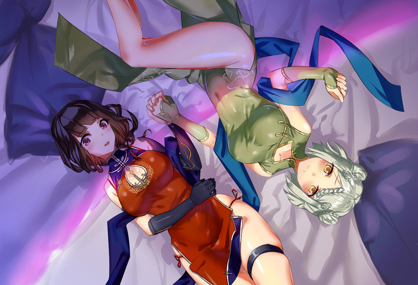 yat sen, chongqing, and aurora (warship girls r) drawn by liyou-ryon