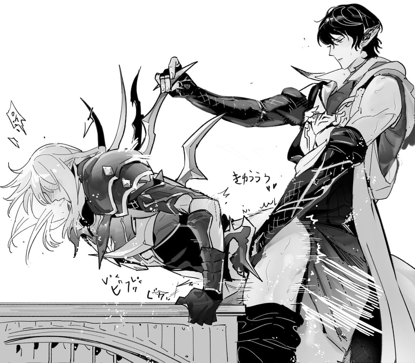 estinien varlineau and aymeric de borel (final fantasy and 1 more) drawn by poooto10