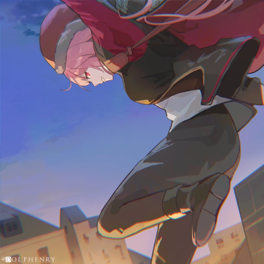 mori calliope (hololive and 1 more) drawn by dolphenry