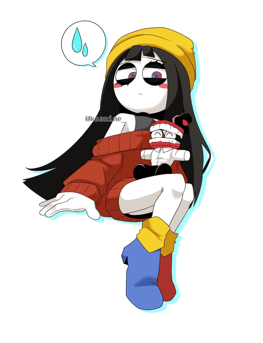 pomni and caine (the amazing digital circus) drawn by kuanime