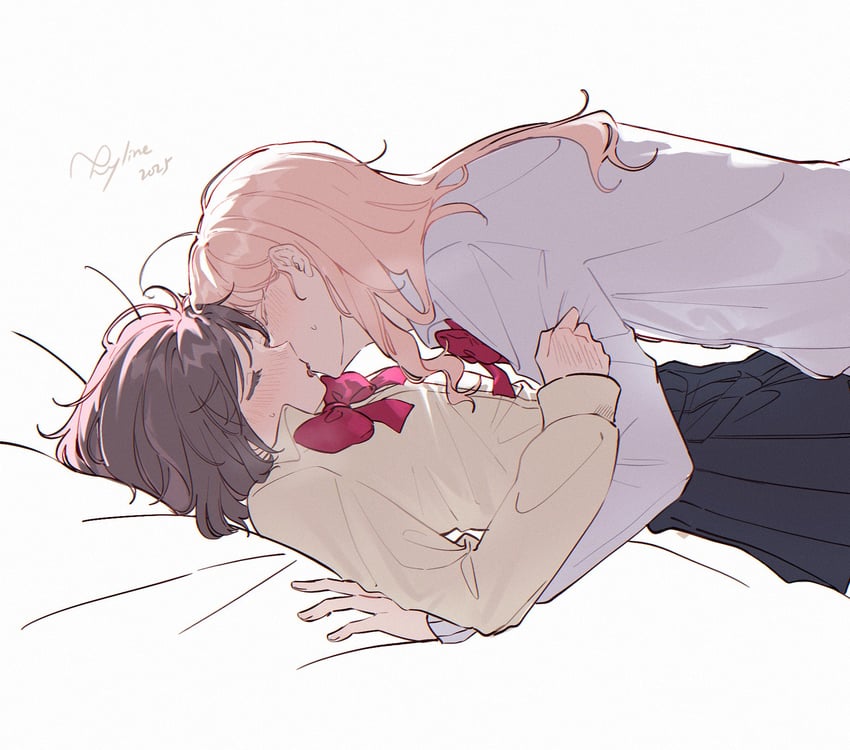 shinonome ena and akiyama mizuki (project sekai) drawn by kyline