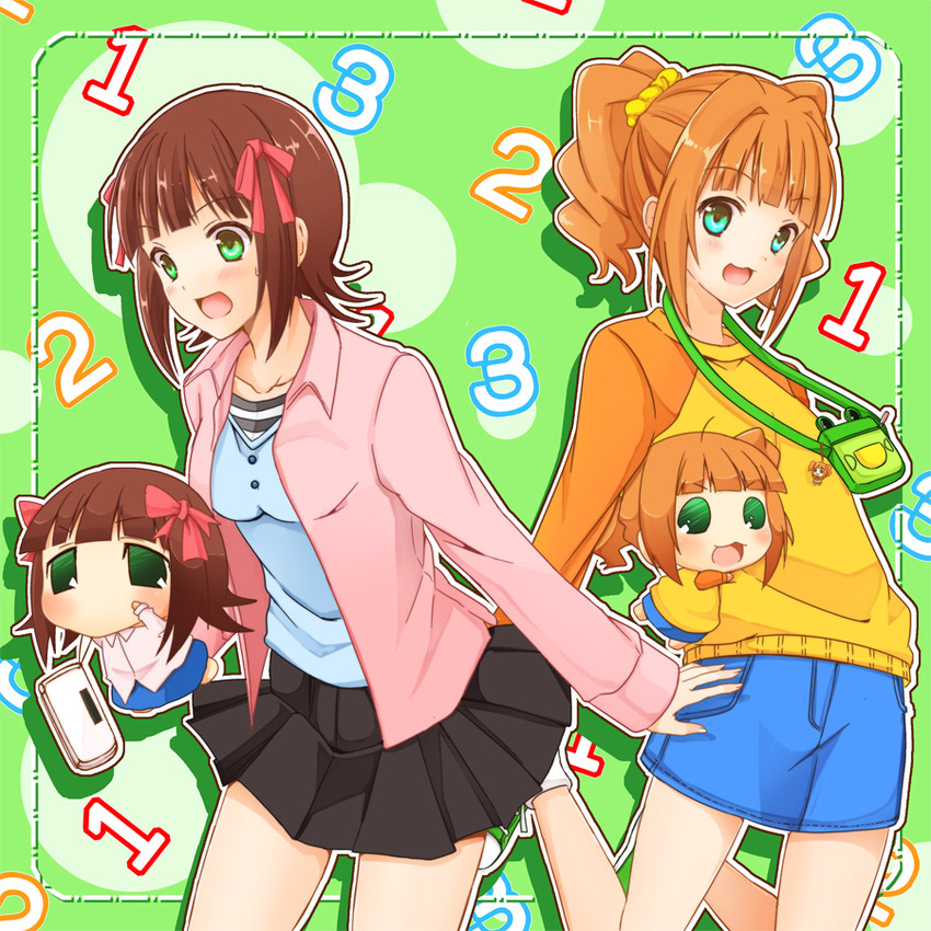 amami haruka, takatsuki yayoi, haruka-san, and yayo (idolmaster and 1 more) drawn by kisaragi_ichigo
