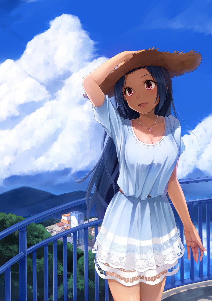 miura azusa (idolmaster) drawn by yuki_usagi_(mofurafu)