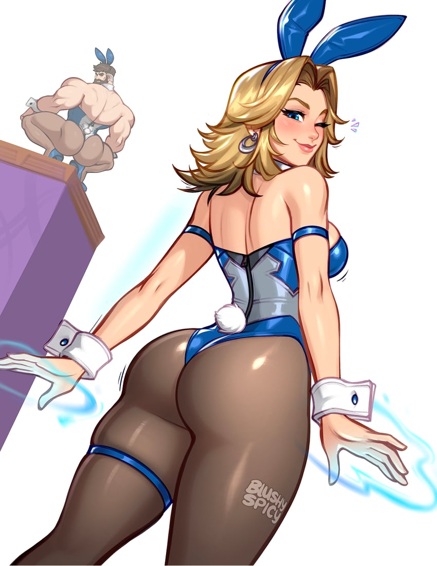 sue storm and reed richards (marvel and 2 more) drawn by blushyspicy