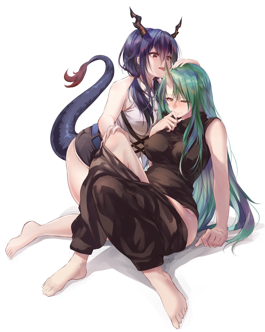 ch'en and hoshiguma (arknights) drawn by yue_(lov_n_n)