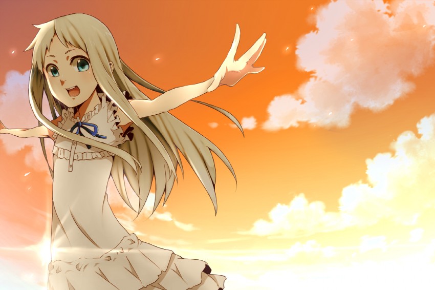 honma meiko (ano hi mita hana no namae wo bokutachi wa mada shiranai.) drawn by usagiumi
