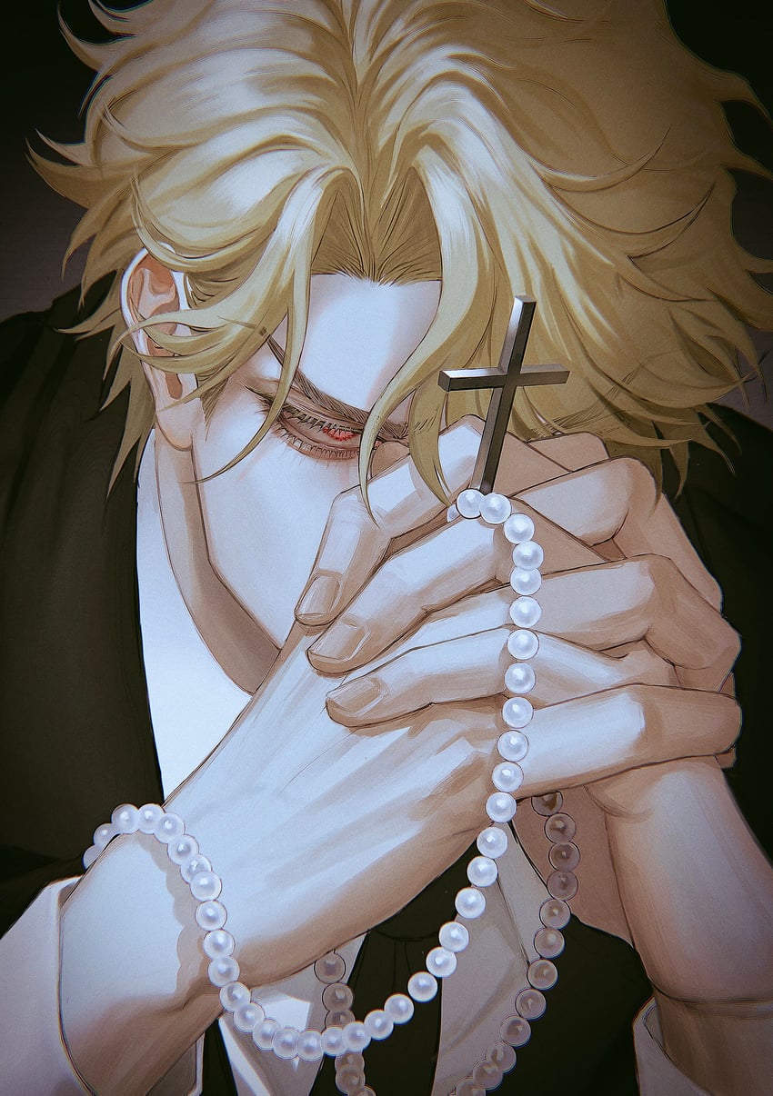dio brando (jojo no kimyou na bouken and 1 more) drawn by oyatsu_(205415)