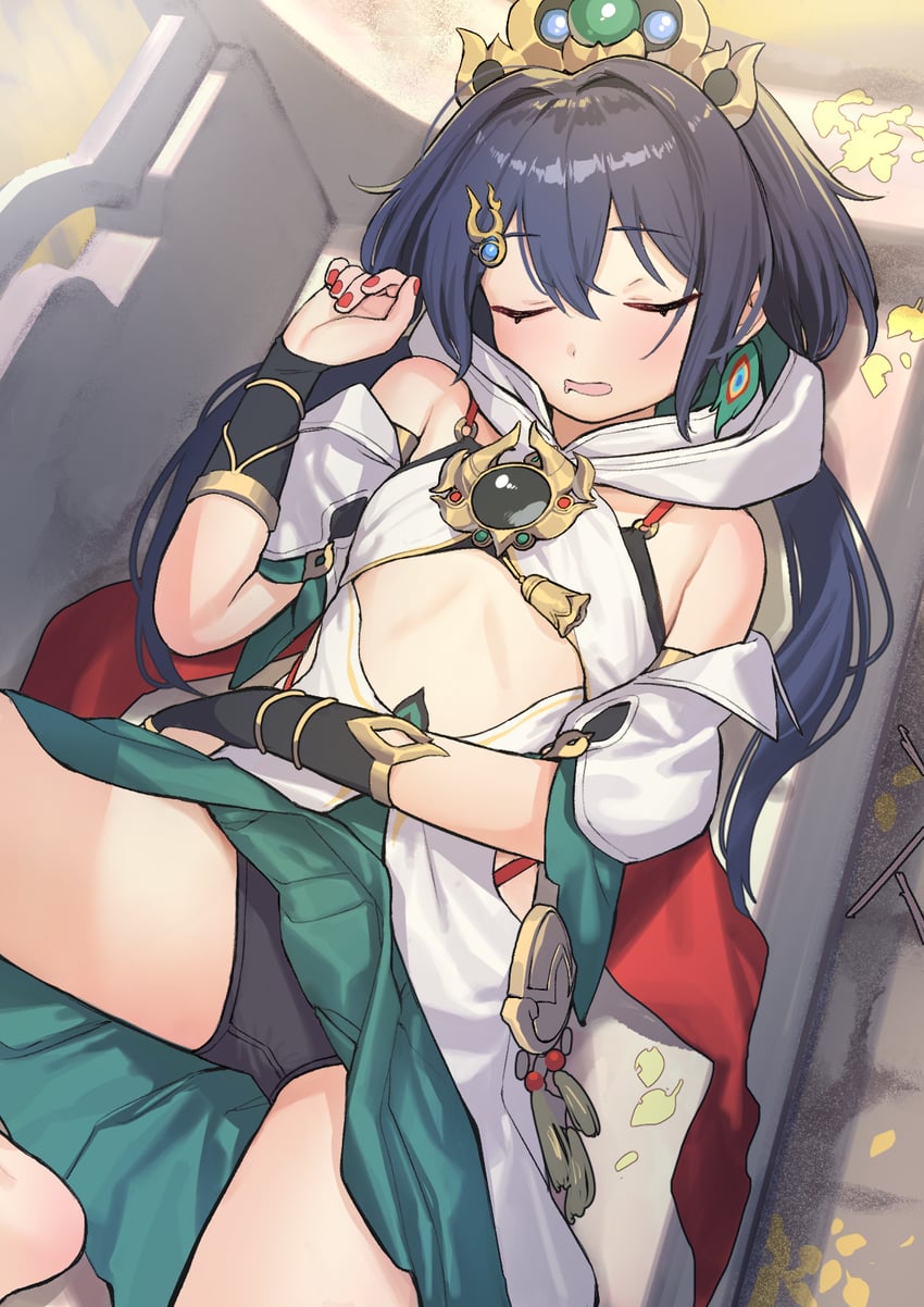 yunli (honkai and 1 more) drawn by hh_trismegistus