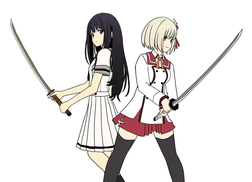nishikigi chisato and inoue takina (lycoris recoil and 1 more) drawn by rave10_11
