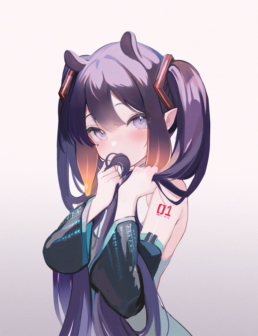 hatsune miku and ninomae ina'nis (hololive and 2 more) drawn by koahri