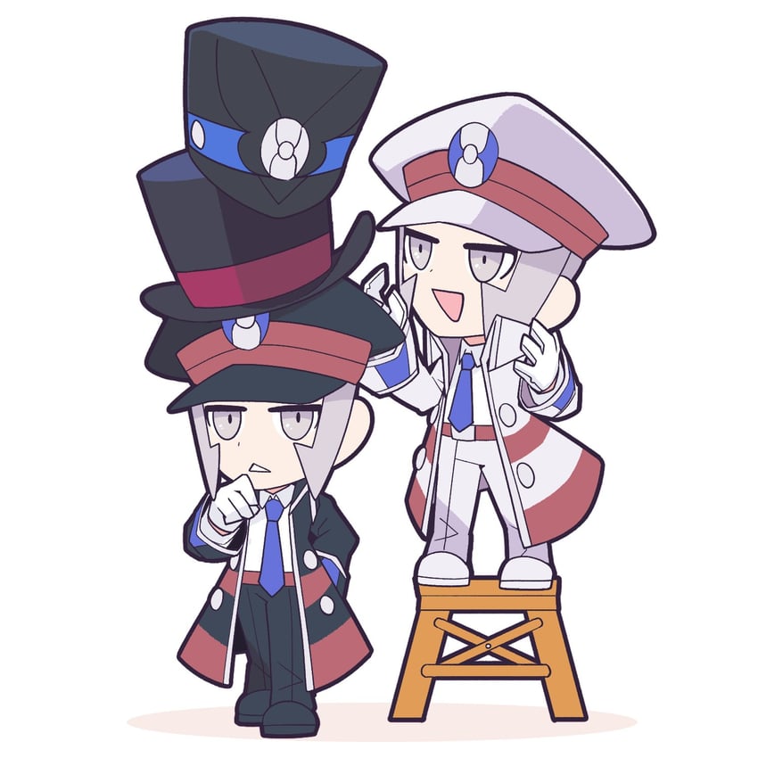 ingo and emmet (pokemon and 2 more) drawn by hachijuu_suzume
