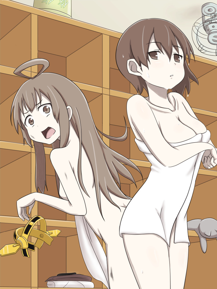 kaga and kongou (kantai collection) drawn by kchair02_(k02-yan)