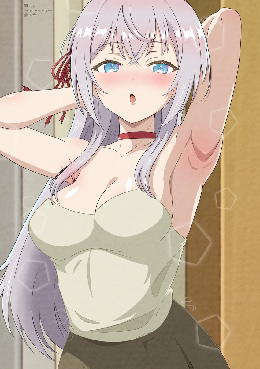 alisa mikhailovna kujou (tokidoki bosotto roshia-go de dereru tonari no alya-san) drawn by twobless