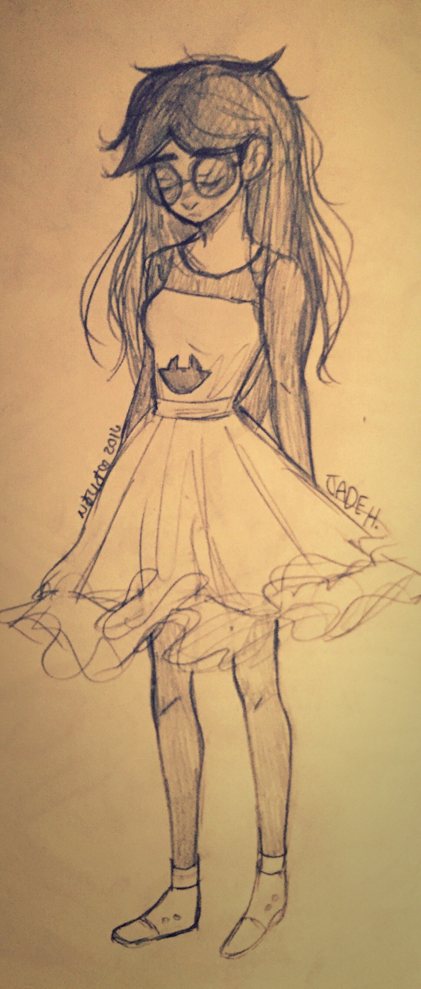 jade harley (homestuck) drawn by alyssa_hoffee
